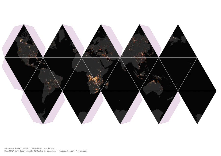 Active Fires folding globe net